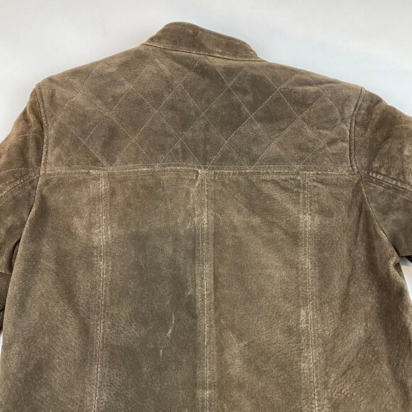RuffHewn Suede Leather Jacket Women's Size Medium Brown - Picture 8 of 16
